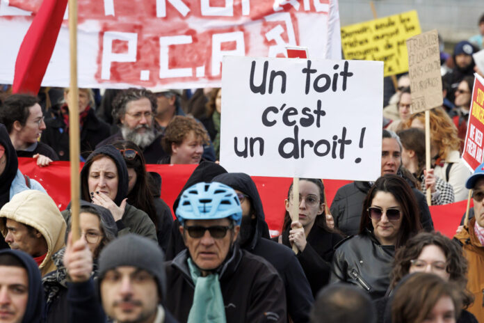 Manifestation crise du logement loyer bail