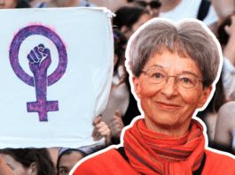 Gabrielle Nanchen : « Des t-shirts violets le 14 juin, pas des chemises brunes » Gabrielle Nanchen grève féministe